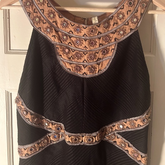 Free People Nefertiti Sleeveless Mini Dress Halter Black, Size Medium - Picture 6 of 7